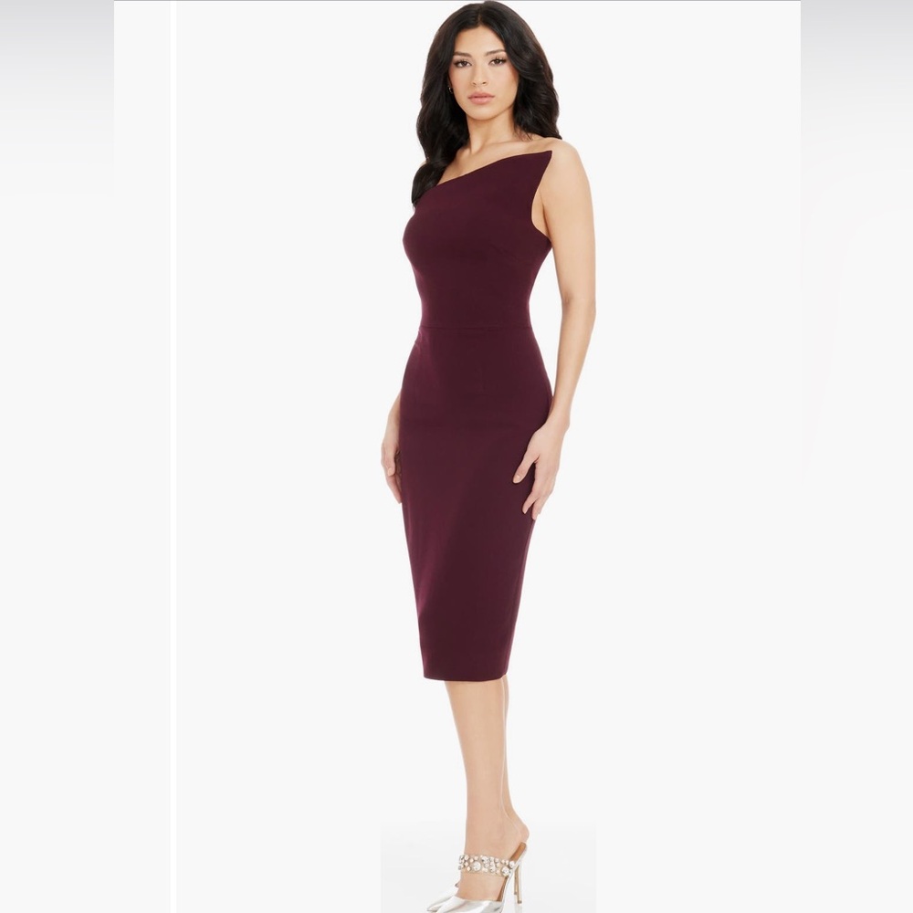 Dress the Population - Milan Strapless Sheath Cocktail Dress - S